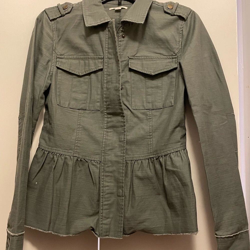 Francesca’s army green jacket.